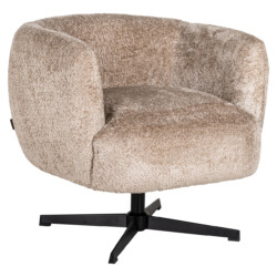 Lounge stoel Estelle sheep natural swivel