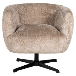 Lounge stoel Estelle sheep natural swivel