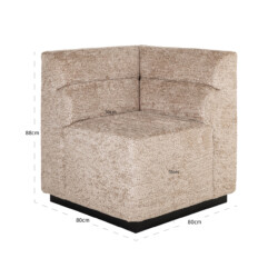 Eetkamer bank Delia customized corner fire retardant