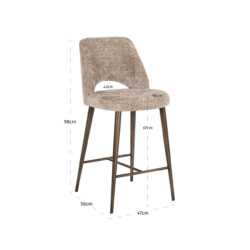 Counterstoel Delphine lovely nature fire retardant