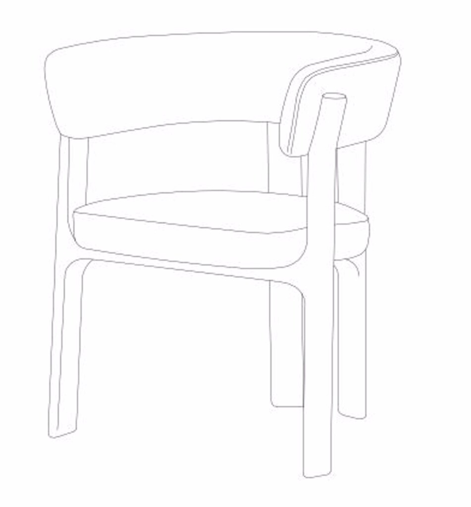 Eetkamerstoel Contigo natural geo