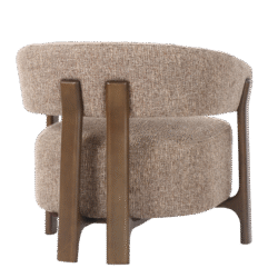 Lounge stoel Dalara brown tweed