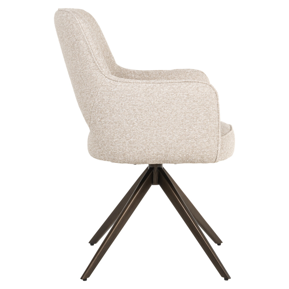 Eetkamerstoel Ginerva biscotti swivel