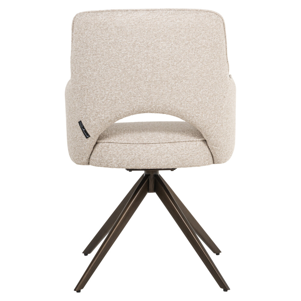 Eetkamerstoel Ginerva biscotti swivel