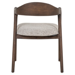 Eetkamerstoel Mihara mocca fancy