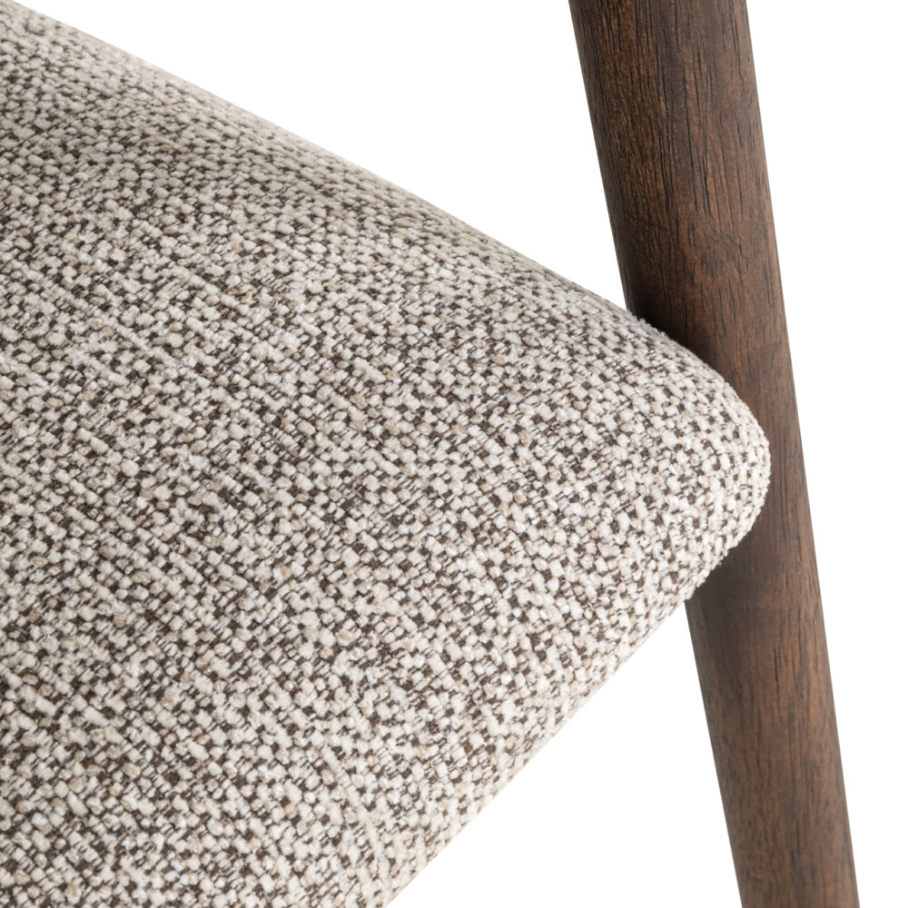 Eetkamerstoel Mihara mocca fancy