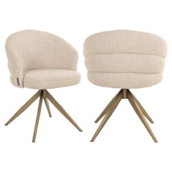 Draaistoel Zendaya biscotti brandvertragend (Biscotti)