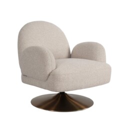 Lounge stoel Kagney biscotti swivel