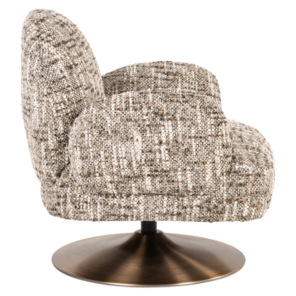 Lounge stoel Kagney brown omara swivel