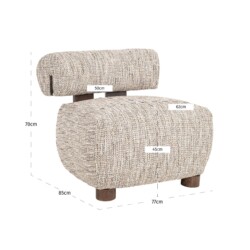 Lounge stoel Arabella customized fire retardant