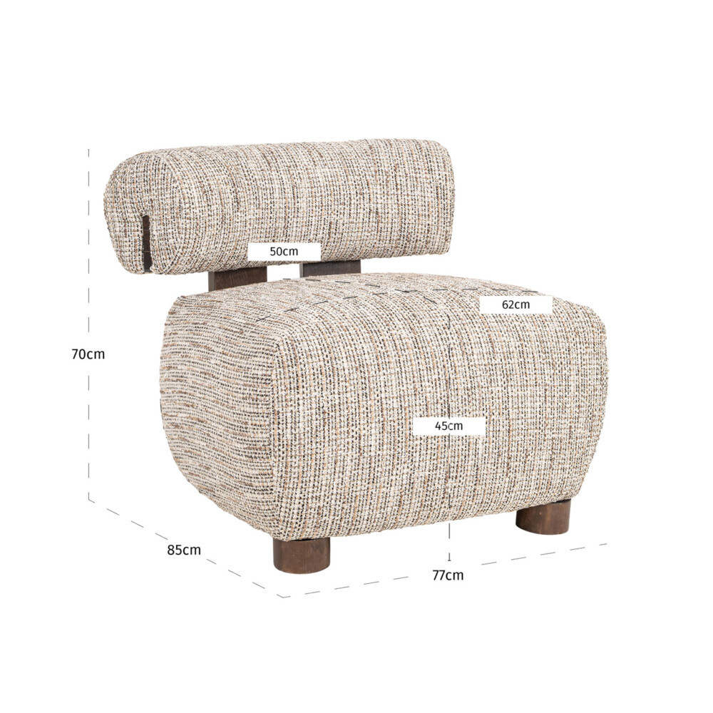 Lounge stoel Arabella customized