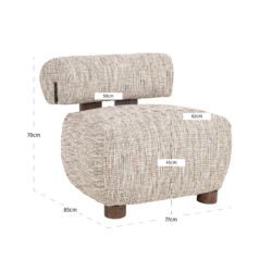 Lounge stoel Arabella customized