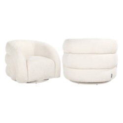 Lounge stoel Arcus white unicorn swivel