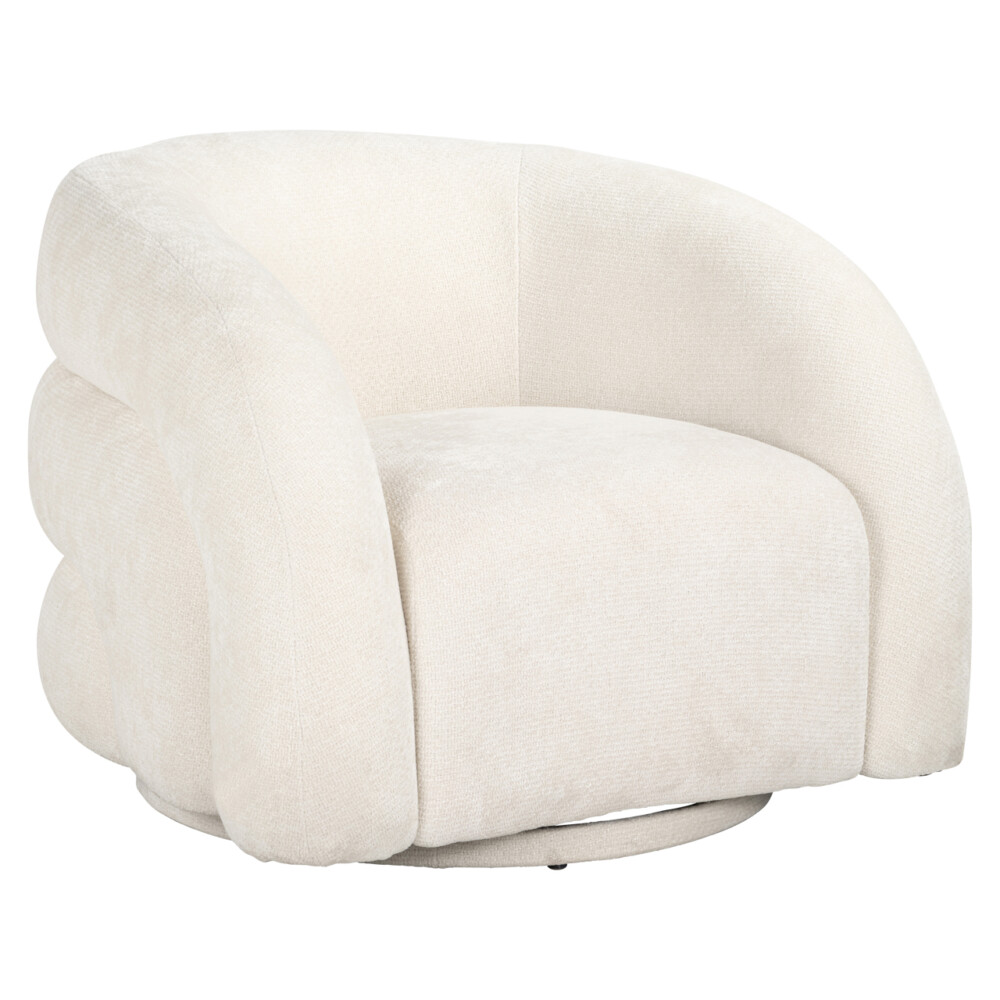 Lounge stoel Arcus white unicorn swivel