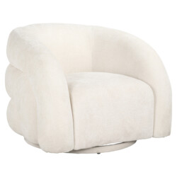 Lounge stoel Arcus white unicorn swivel