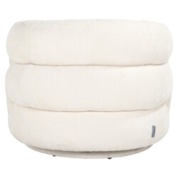 Lounge stoel Arcus white unicorn swivel