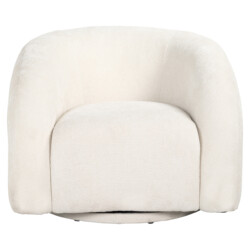 Lounge stoel Arcus white unicorn swivel