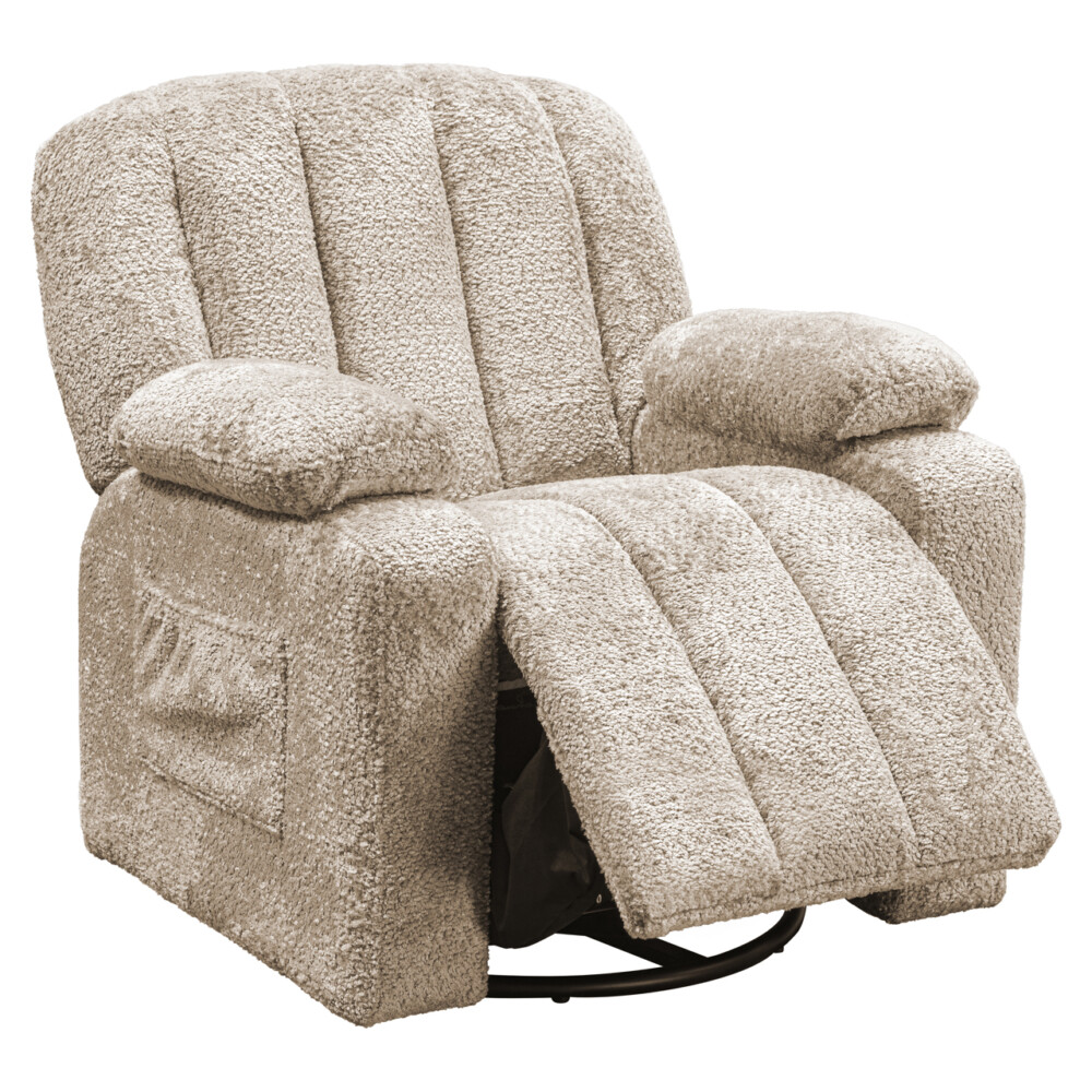 Lounge stoel Mickey sheep natural swivel kids