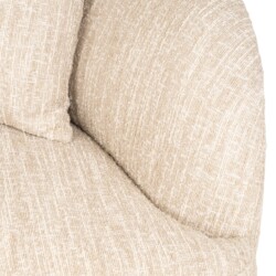 Bank Pandora beige angora lounge left