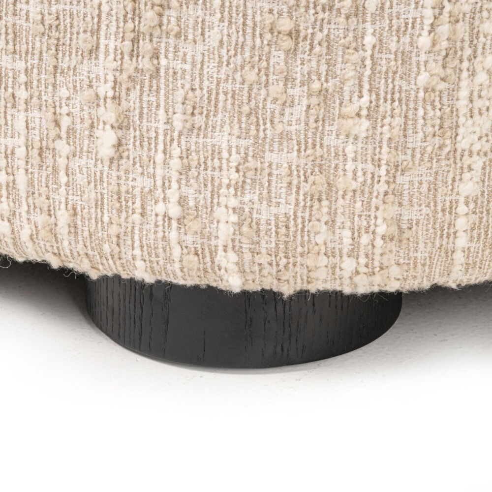 Bank Pandora beige angora lounge left