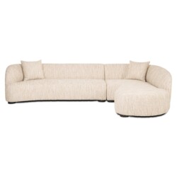 Bank Pandora beige angora lounge right