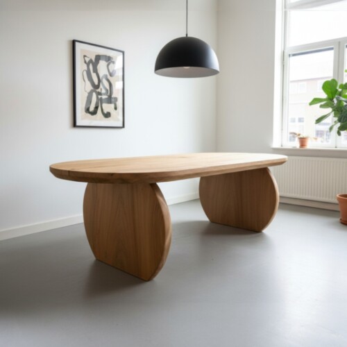 Suar eettafel Uniek Eetafel Suar | uniek met ronde poten