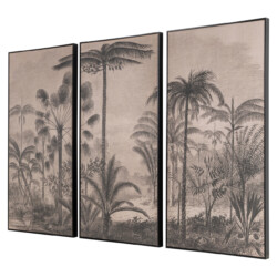 Wall art Rhapsody brown (Set of 3)
