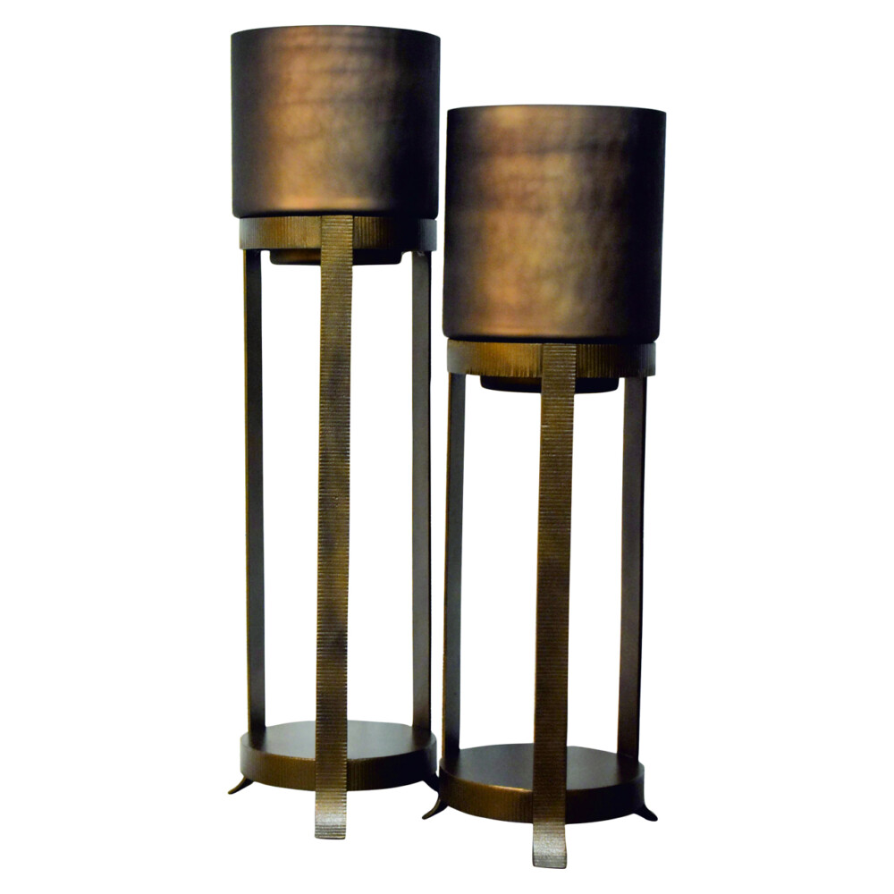 Windlicht Mione bronze large