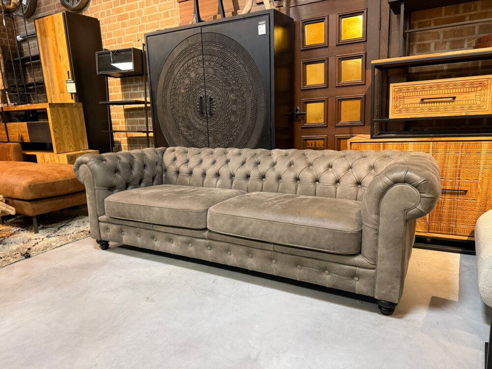 Chesterfield XL Leder | 3 Zits