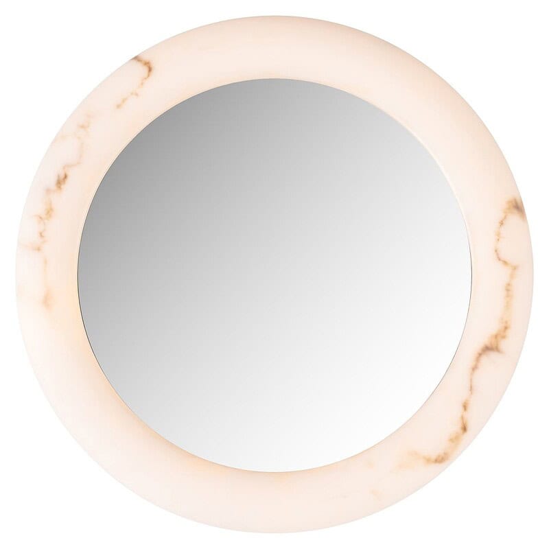 Elegante ronde spiegel met marmeren rand, perfect voor modern interieur en badkamer decoratie. Hoogwaardige afwerking, stylish en functioneel.