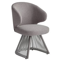 Elegante moderne fauteuil met zachte bekleding en uniek design, perfect voor luxe interieur en comfortabele zithoek.