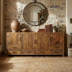 Brent Dressoir 200cm | Oud hout