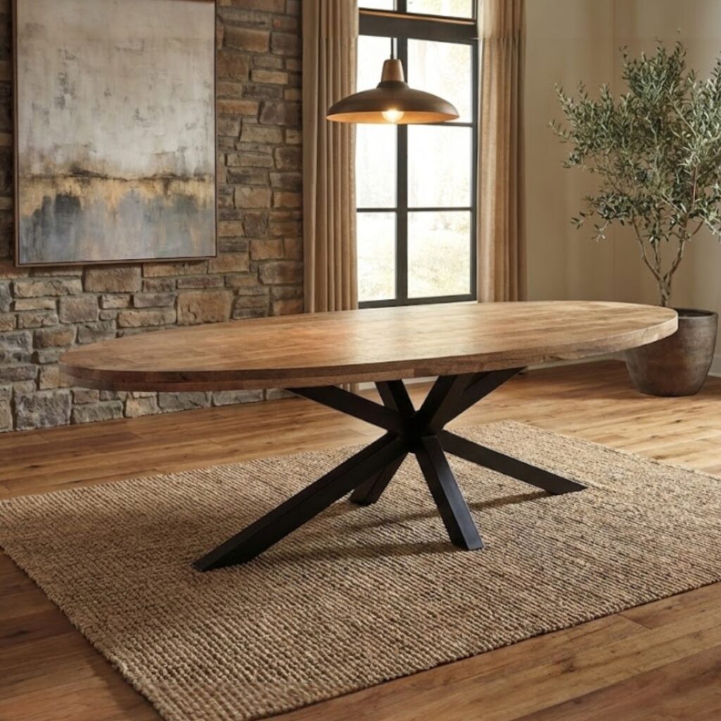 Eettafel mango ovaal 260x120