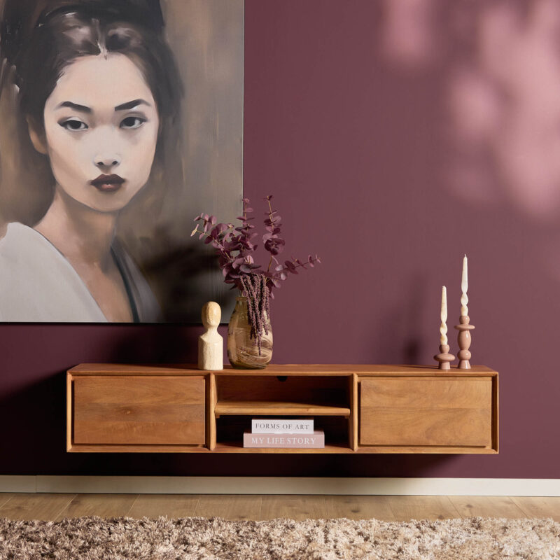 Zwevend tv meubel Ambiance Naturel | 160 cm