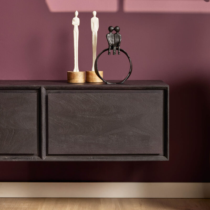 Zwevend tv meubel Ambiance Black | 240 cm