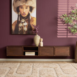 Zwevend tv meubel Ambiance Brown | 200 cm