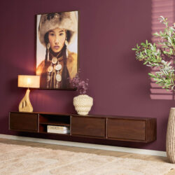 Zwevend tv meubel Ambiance Brown | 240 cm