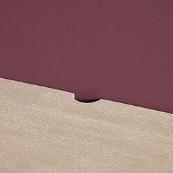 Elegant houten meubel met comfortabele ingebouwde lade, ontworpen voor stijlvolle en functionele woonruimtes, verkrijgbaar bij Mokana Meubelen.