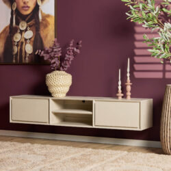 Zwevend tv meubel Ambiance Sand | 160 cm