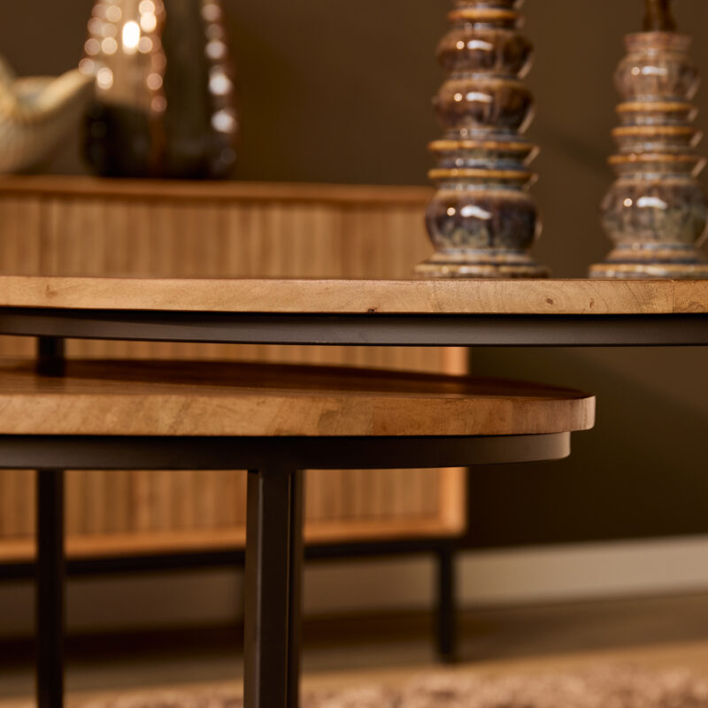 Salontafel Madison Natural | 70 cm | Set van 2