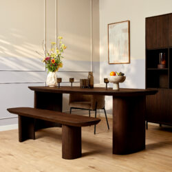 Eetkamerbank Maré Brown | 280 cm