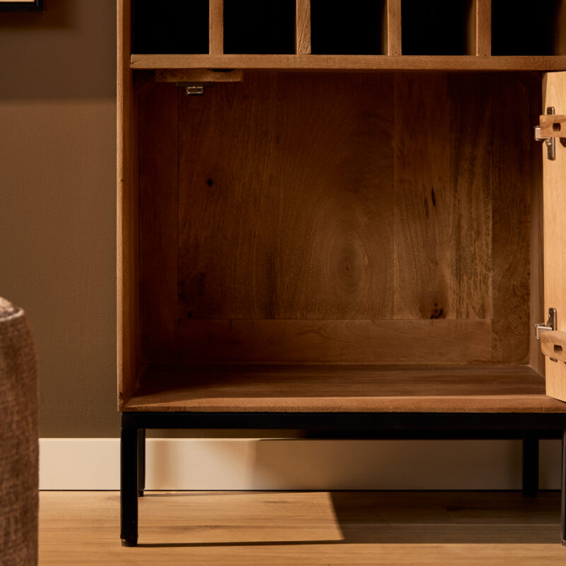 Wijnkast Madison Natural | 55 cm