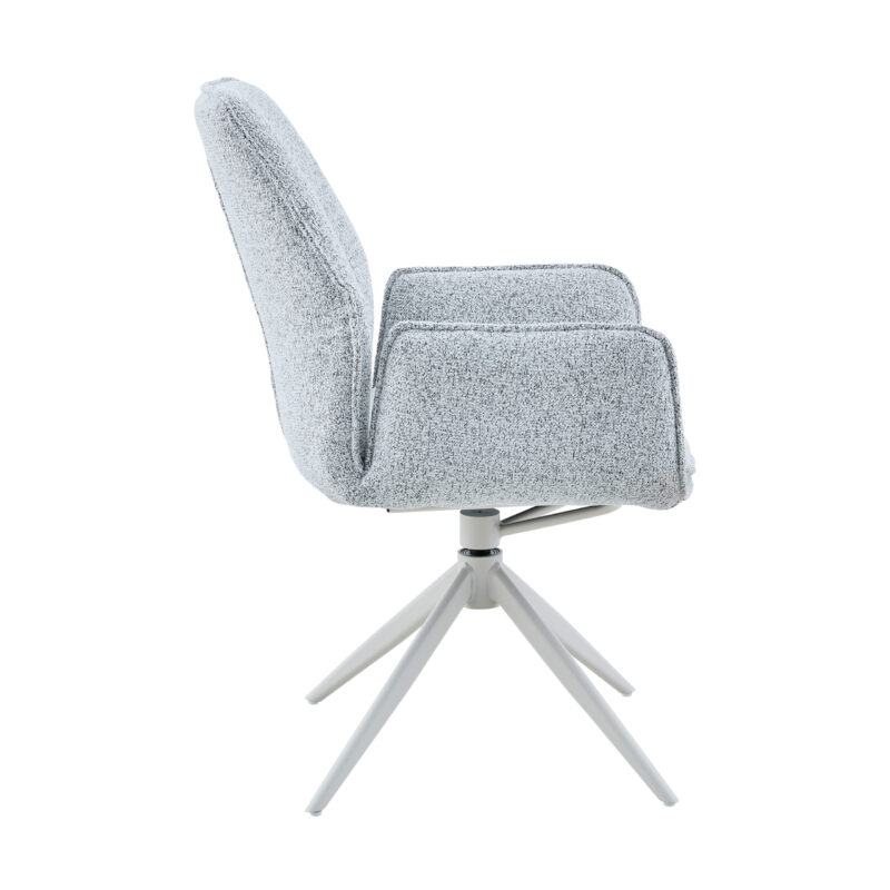 Eetkamerstoel Hera | Light Grey | Met armleuning