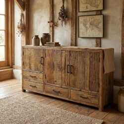 Brent Dressoir 160cm | Oud hout