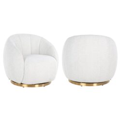210713-S4530_WHITE_BOUCLE-00 Lounge stoel Jago white bouclé swivel