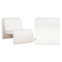 Lounge stoel Kelly lovely white