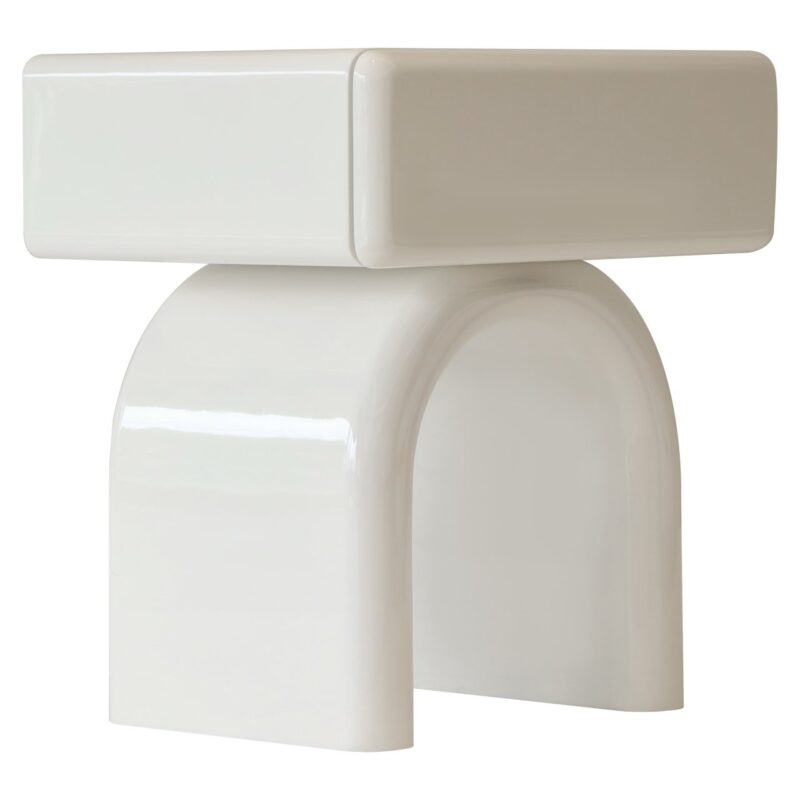 214195-825340-01 Bijzettafel Bennet coconut milk 1-drawer