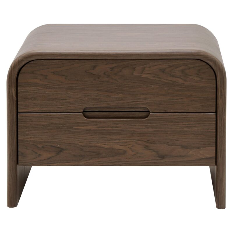 Bijzettafel Bedford brown 2-drawers