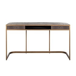 Elegante houten console met lade en open opbergruimte, perfect voor modern interieur, gemaakt door Mokana Meubelen.