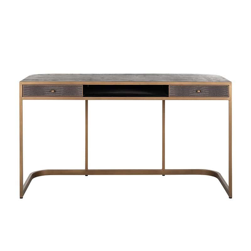 Elegante houten console met lade en open opbergruimte, perfect voor modern interieur, gemaakt door Mokana Meubelen.